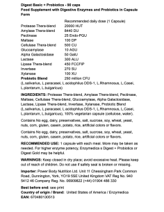 Enzymedica - Digest Basic + Probiotics, Seedeensüümid probiootikumidega 90 kapslit 2