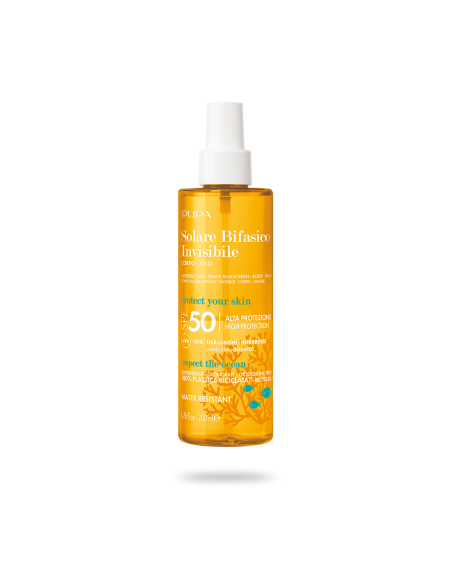 Pupa Invisible Two-Phase SPF 50 kahefaasiline päevitussprei 200 ml