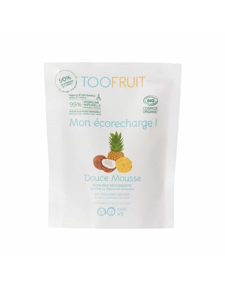Toofruit - TÄITEPAKEND Orgaaniline seebivaba näopesuvaht lastele ananassi ja kookosega, 100 ml