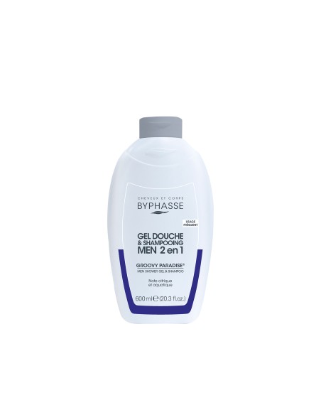 Byphasse - Dušigeel-šampoon 2in1 "Groovy Paradise Blue" meestele 600ml - 4,45€