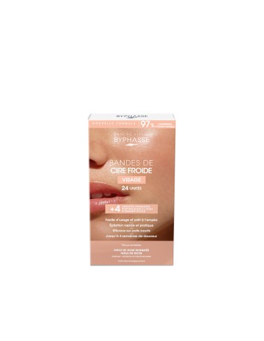 Byphasse - Vaharibad depileerimiseks näole ja delikaatsele piirkonnale 24+4tk - 3,75€