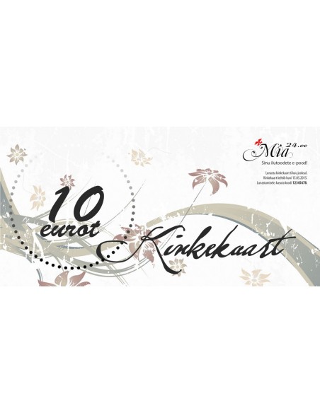 Mia24.ee e-poe KINKEKAART - 10 eurot - 10,00 €