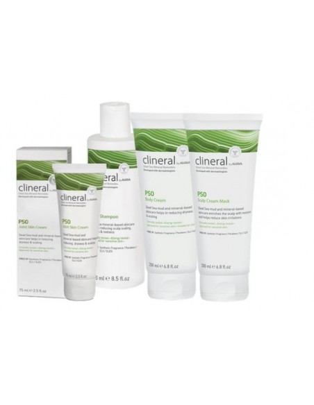 Clineral - PSO komplekt (šampoon, mask, kehakreem, liigesekreem) - 73,35 €